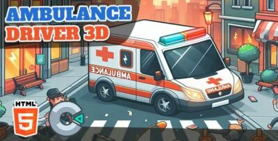Ambulance driver 3d html5 game c3p codermarket.jpeg