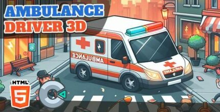 Ambulance driver 3d html5 game c3p codermarket.jpeg