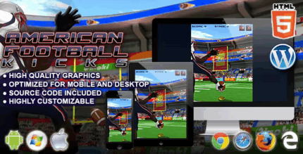 American football kicks html5 sport game codermarket.png