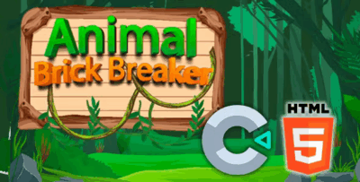 Animal brick breaker html5 game c3p codermarket.png