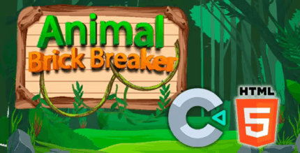 Animal brick breaker html5 game c3p codermarket.png
