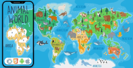 Animal world html5 game construct 3 codermarket.png
