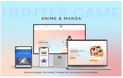 Anime and manga website with wordpress elementor kit gplpixel 1.png