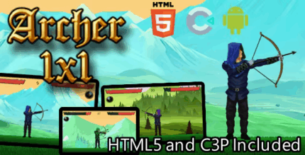 Archer 1x1 html5 construct 3 game codermarket.png