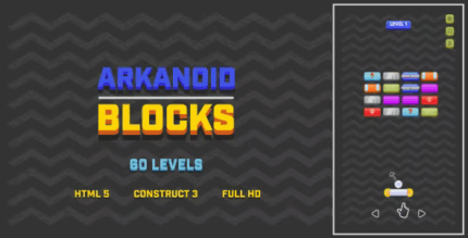 Arkanoid blocks html5 game construct3 codermarket.png