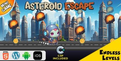 Asteroid escape html5 construct 3 game codermarket.jpg