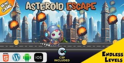 Asteroid escape html5 construct 3 game codermarket.jpg
