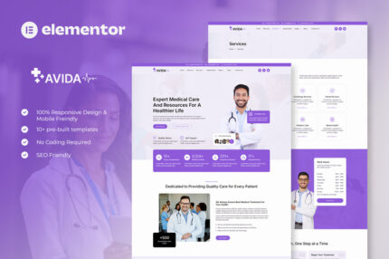 Avida health medical elementor template kit v10 gplpixel 1.jpg
