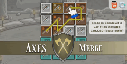 Axes merge html5 match game codermarket.png