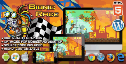 Bionic race html5 running game codermarket.png