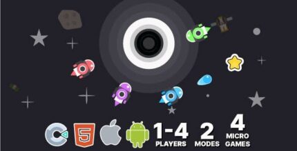 Black hole 1 4 player mode 2 modes 3 games construct 3 c3p codermarket.jpg