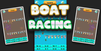 Boat racing cross platform math game codermarket.png