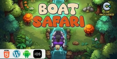 Boat safari html5 construct 3 game codermarket.jpg
