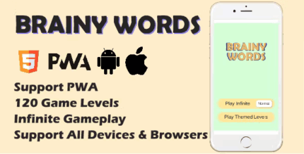 Brainy words html5 game codermarket.png