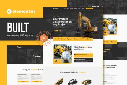 Built machinery equipment rentals elementor pro template kit gplpixel.jpg