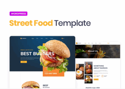 Burgos street food elementor template kit gplpixel.png