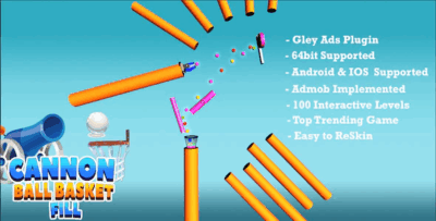 Cannon ball basket fill puzzle complete unity template codermarket.png