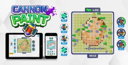 Cannon paint html5 game codermarket.jpg