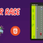 Car race game html5 phaserjs codermarket.png