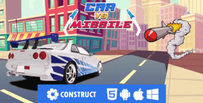 Car vs missile hmtl5 mobile game codermarket.png