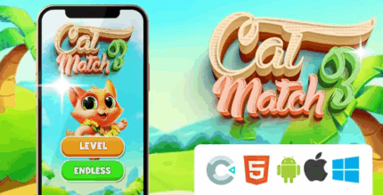Cat match3 construct 3 codermarket.png