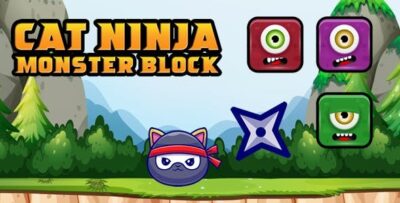 Cat ninja vs monster block codermarket.jpeg