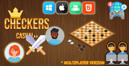 Checkers casual offline multiplayer mode codermarket.png