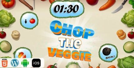 Chop the veggie html5 construct3 game codermarket.jpg