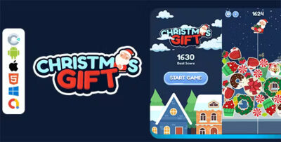 Christmas gift 2048 html5 game construct 3 codermarket.jpg