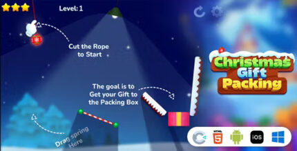 Christmas gift packing construct 3 html 5 codermarket.jpg