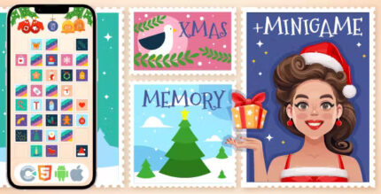 Christmas memory html5 game construct 3 codermarket.jpg