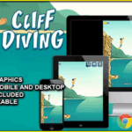 Cliff diving html5 skill game codermarket.png