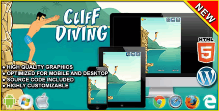 Cliff diving html5 skill game codermarket.png