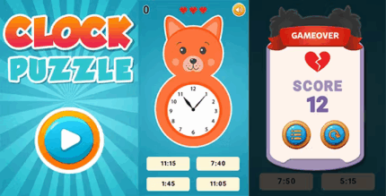 Clock puzzle tell time html5 education game no capx codermarket.png