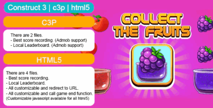 Collect the fruits game construct 3 c3p html5 customizable and all.png