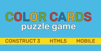 Color cards puzzle construct 3 html5 mobile admob codermarket.jpeg