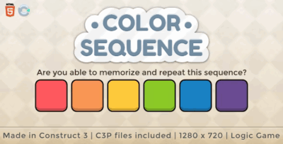 Color sequence html5 memory game codermarket.png