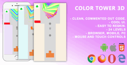 Color tower 3d mobile html5 game c3p construct 3 codermarket.png