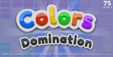 Colors domination html5 relaxing game codermarket.png
