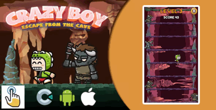 Crazy boy endless jumping game construct 3 c3p admob ads touch web.png