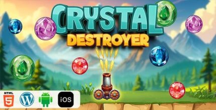 Crystal destroyer html5 game codermarket.jpeg
