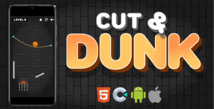Cut and dunk html5 game construct 3 codermarket.png