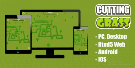Cutting grass 3d html5 game construct 3 codermarket.png