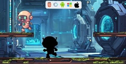 Cyber chase html5 game construct 3 admob codermarket.jpg