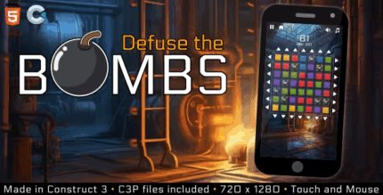 Defuse the bombs html5 casual game codermarket.png