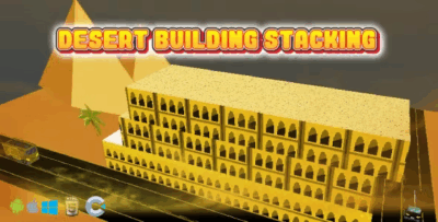 Desert building stacking construct 3 html game codermarket.png