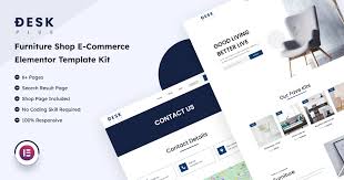 Deskplus furniture shop e commerce elementor template kit gplpixel.jpg