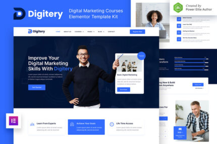 Digitery digital marketing courses elementor template kit gplpixel.jpg