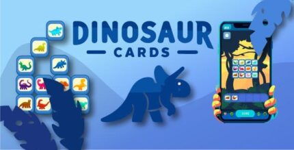 Dinosaur cards html5 construct 3 codermarket.jpeg