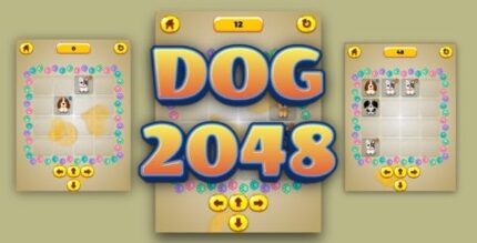 Dog 2048 cross platform puzzle game codermarket.jpeg